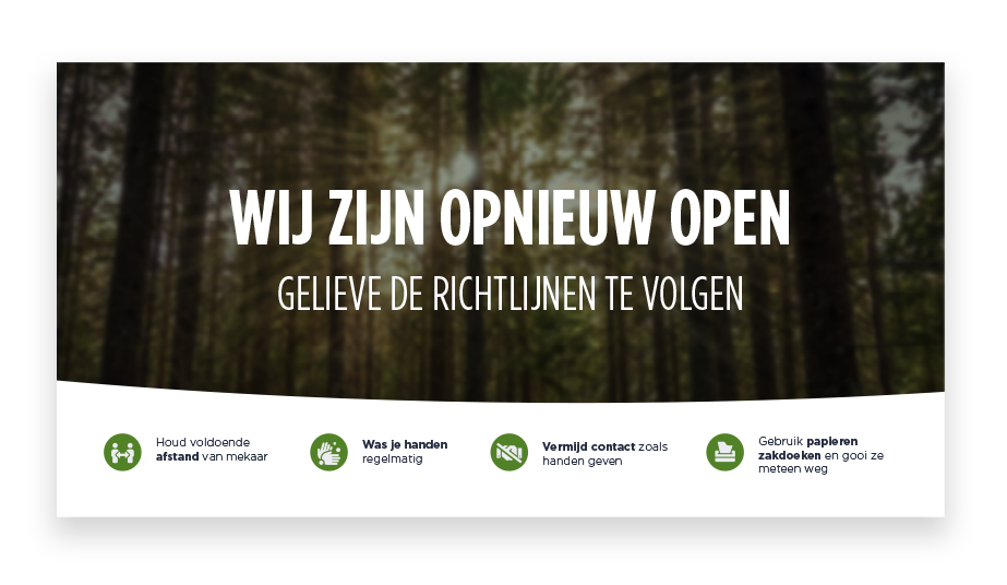 Corona Covid-19 Banner - Open Nature